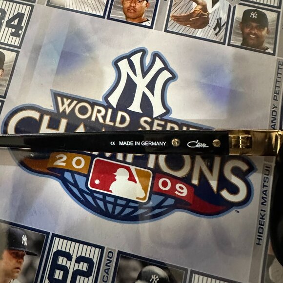 Authentic Cazal Sunglasses 616 Black Gold Grey Gardient Lenses - Picture 5 of 8